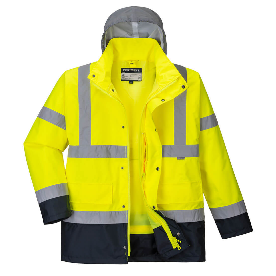 Hi-Vis 4-in-1 Kontrast Verkehrsjacke 2