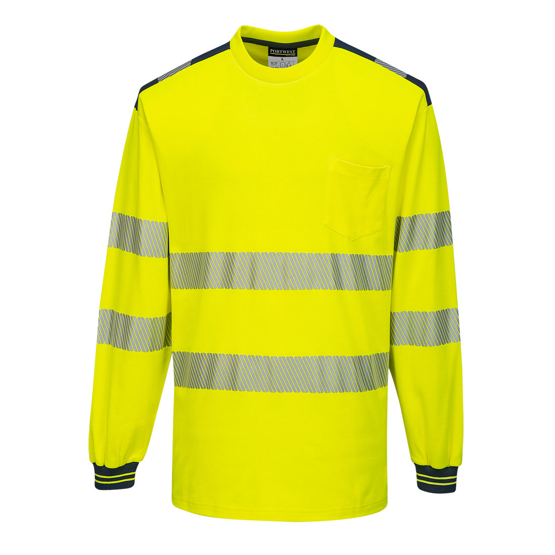 PW3 Hi-Vis Cotton Comfort T-Shirt, langarm 7